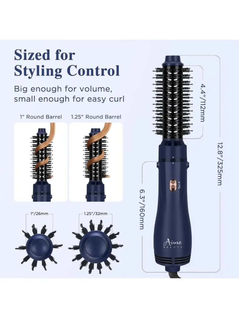 4-in-1 Round Blow Dryer Brush Set | Hair Styling Tool for Smooth, Voluminous